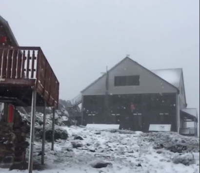 Snow has fallen in high ground in Tasmania: Tasmanian Rover Ski Club / Facebook