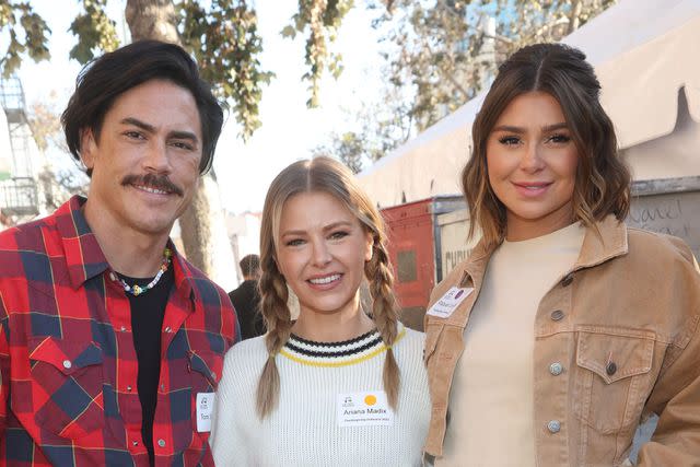 <p>Faye Sadou/Media Punch/Alamy</p> Tom Sandoval, Ariana Madix, Raquel Leviss at Los Angeles Mission Hosts Annual Thanksgiving Dinner To The Unhoused Community Of Los Angeles at Los Angeles Mission in Los Angeles, California on November 23, 2022