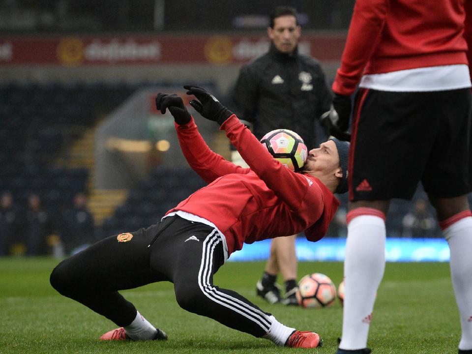 Zlatan Ibrahimovic in training (Getty)