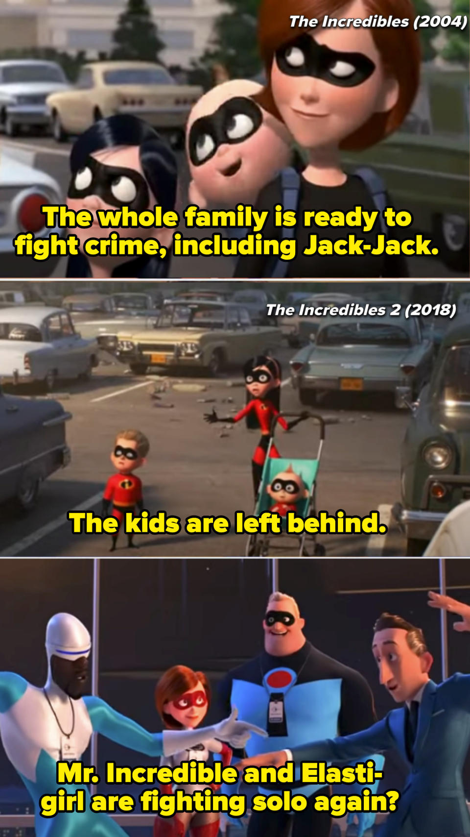 Screenshots from "Incredibles 2"