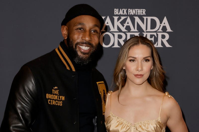 Stephen “tWitch” Boss and Allison Holker attend Critics Choice Association’s 5th Annual Celebration of Black Cinema & Television on December 05, 2022 in Los Angeles, California.