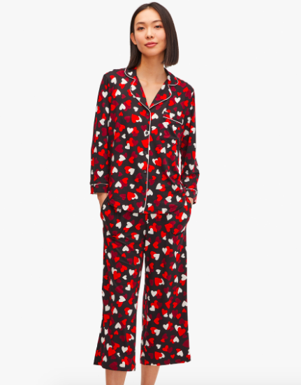 Celebration hearts crop pj set. Image via Kate Spade. 