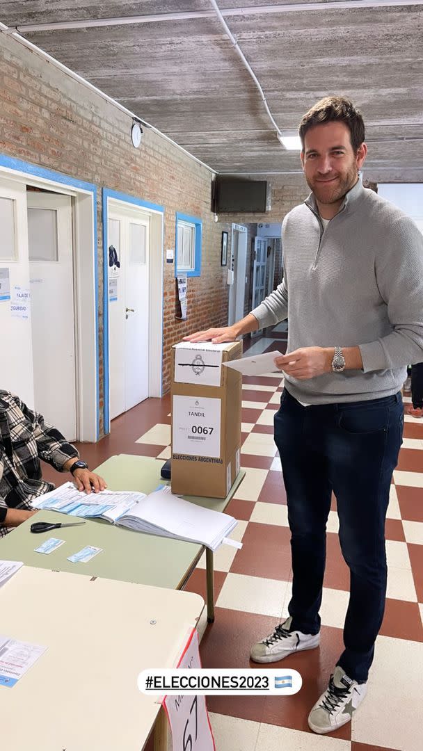 Juan Martín del Potro compartió el momento de su votación