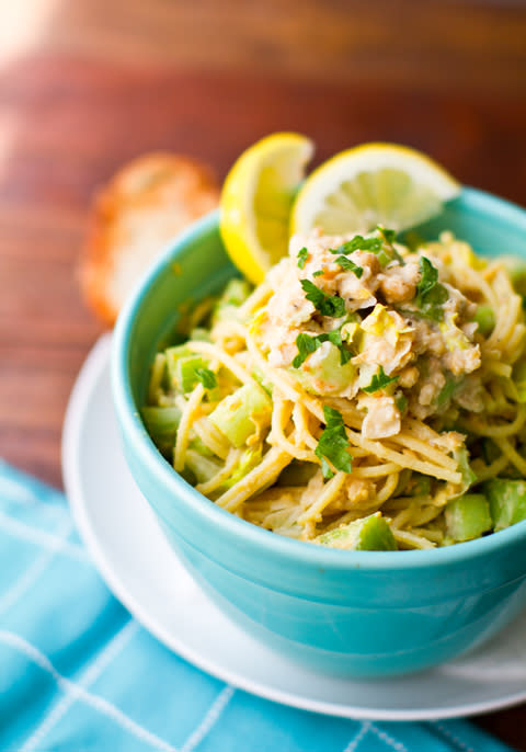 Lemony Chickpea Pasta Bowl