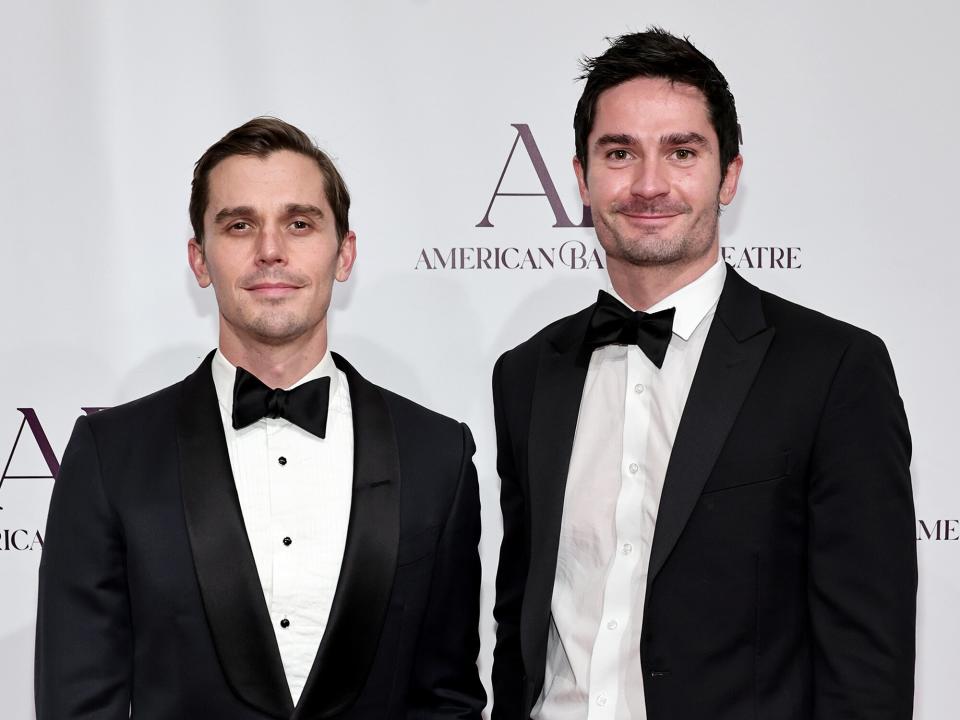 Antoni Porowski and Kevin Harrington attend the American Ballet Theatre Fall Gala at The David Koch Theatre at Lincoln Center on October 27, 2022 in New York City