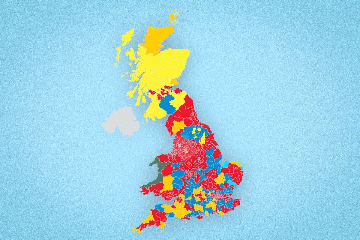 Polling by Survation and Best for Britain projects the Tories on as low as 45 seats (Best for Britain/The Independent)