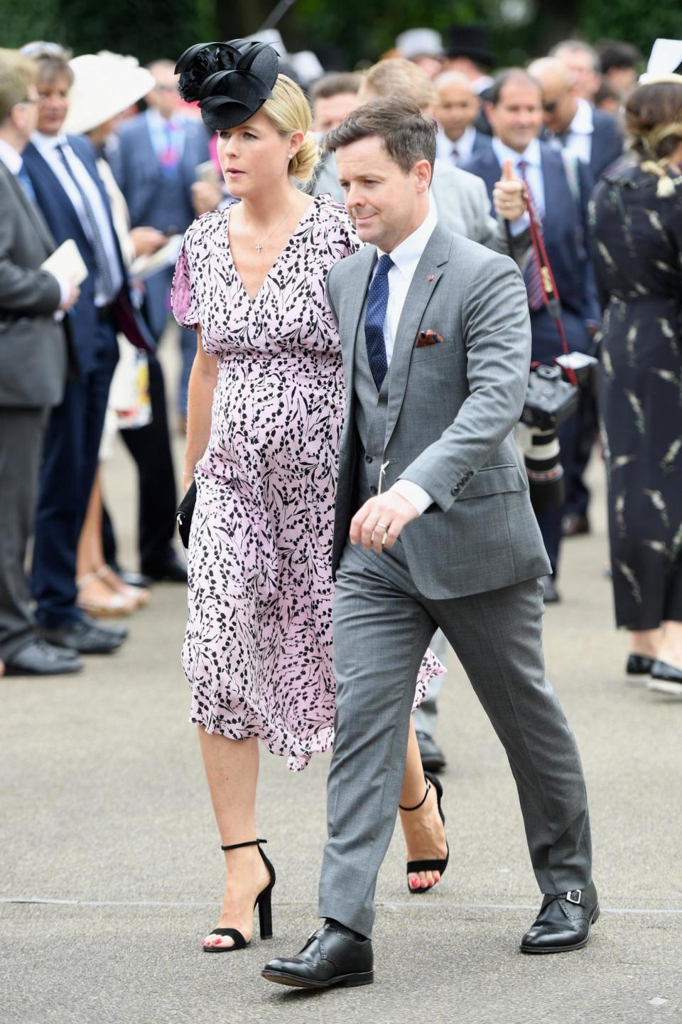 Blooming: Ali Astall and husband Declan Donnelly (Stuart C. Wilson/Getty Images for Ascot Racecourse)