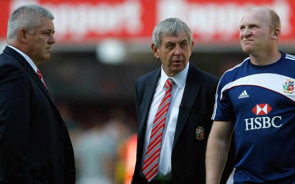 Lions coaches Ian McGeechan, Warren Gatland and Neil Jenkins in 2009