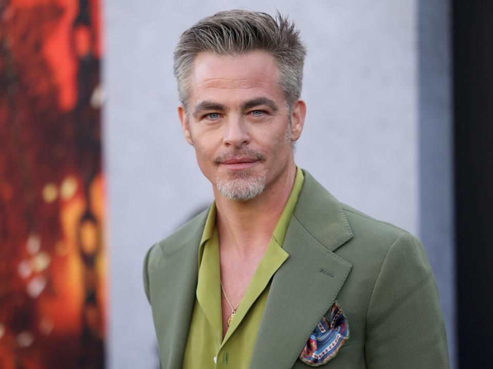 Chris Pine attends the Los Angeles Premiere of Paramount Pictures' and eOne's "Dungeons & Dragons: Honor Among Thieves" at the Regency Village Theatre on March 26, 2023 in Los Angeles, California.