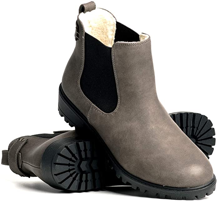 DLG Womens Brooklyn Vegan Leather Warm Lined Twin Gore Boot. Image via Amazon.