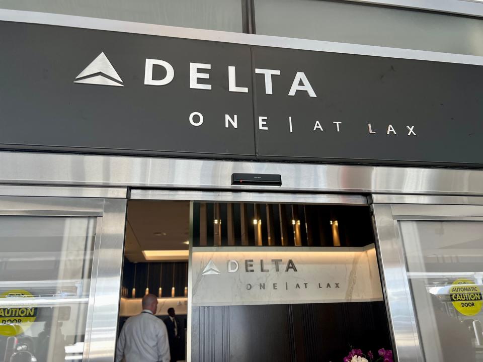 Delta One at LAX entrance.