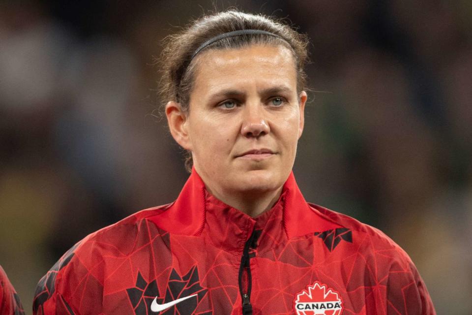 <p>Joe Prior/Visionhaus via Getty </p> Christine Sinclair is retiring from international soccer.