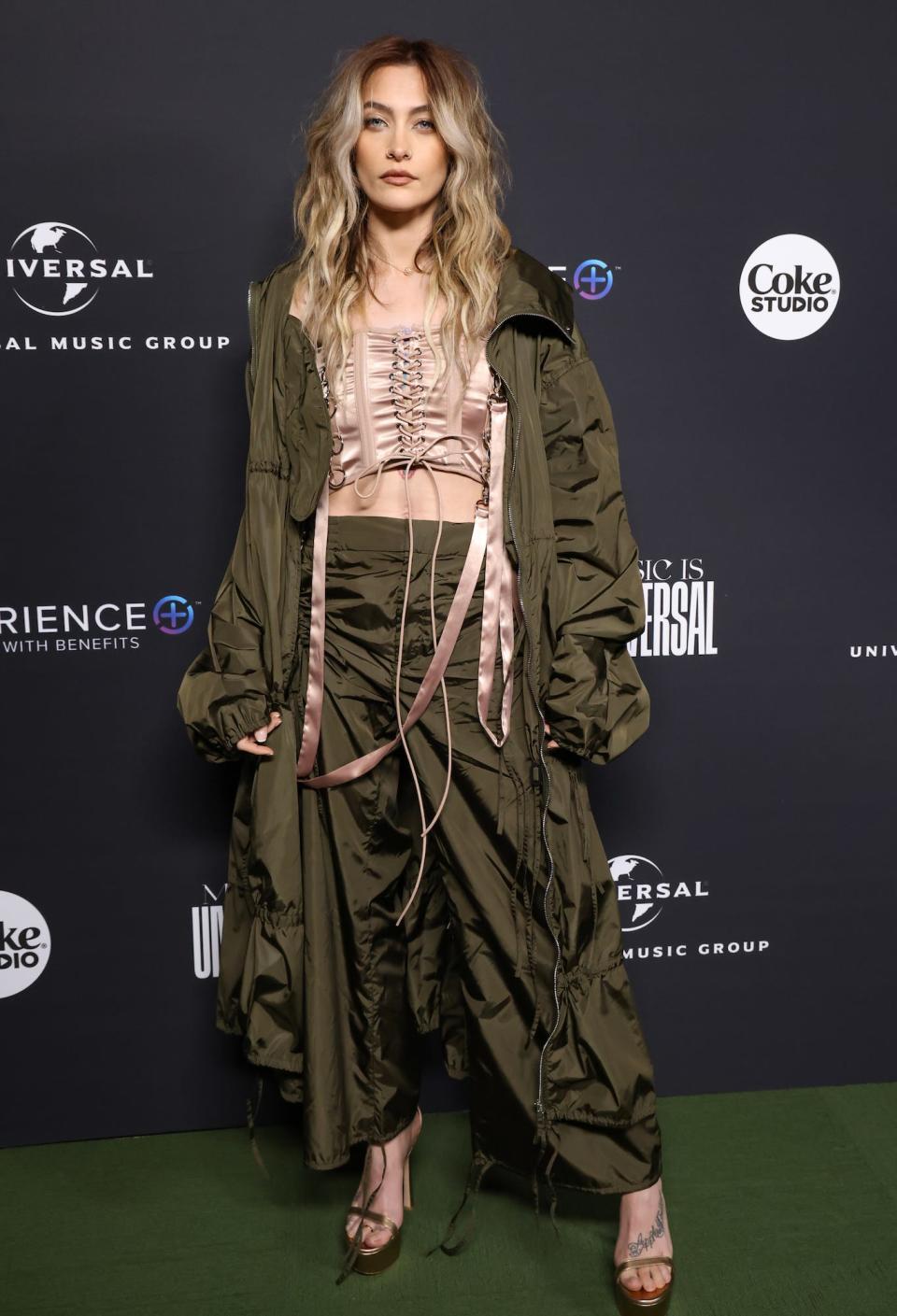 Paris Jackson at the Universal Music Group Grammy after party on February 5, 2023.