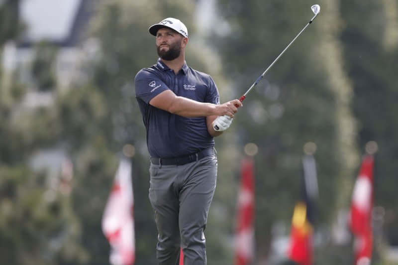 Golfer Jon Rahm announced Thursday that he will not compete in the 2024 season of TGL, a tech-infused golf league. File Photo by John Angelillo/UPI