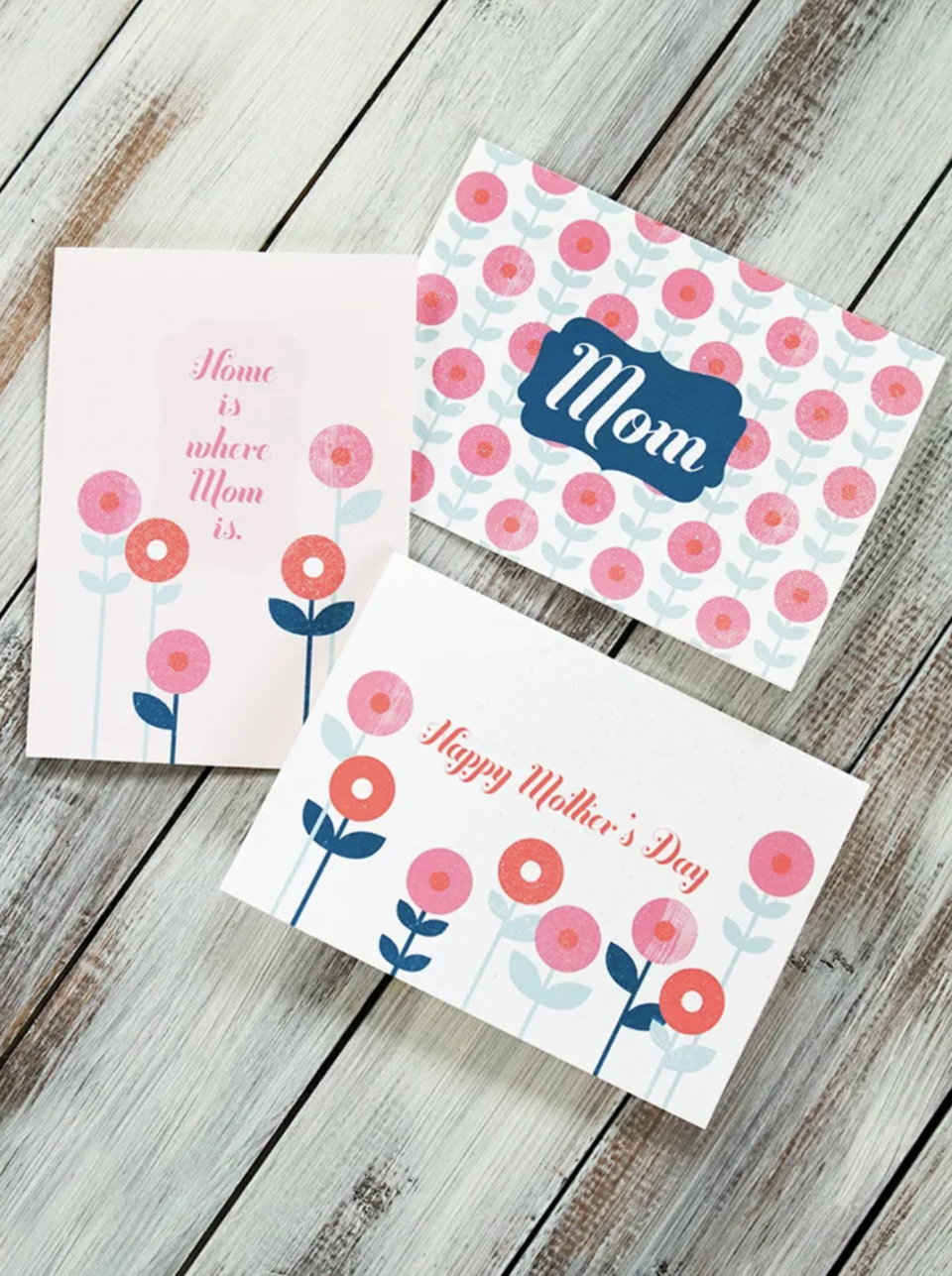 1) Floral Cards