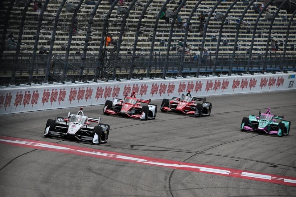 Josef Newgarden dominated Saturday's first race of a doubleheader weekend at Iowa Speedway, but the Team Penske driver was incensed post-race with the way he was raced by cars about to fall a lap down.