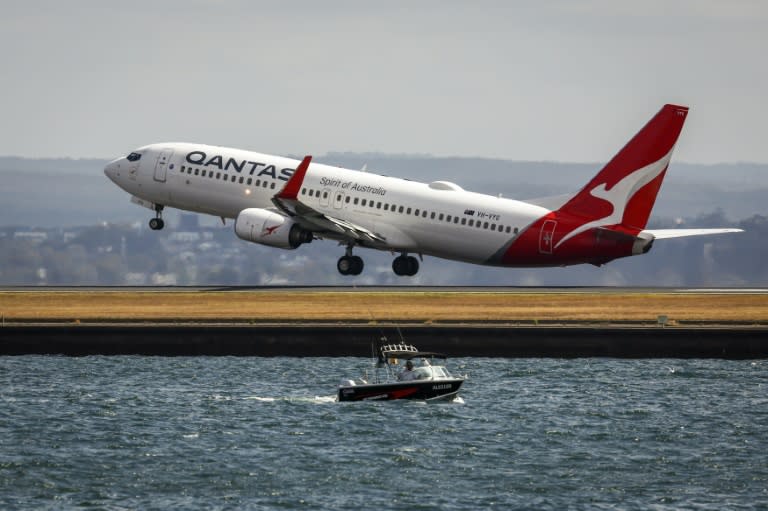 Qantas apologised after a 'technology issue' with its mobile app exposed users' travel details including their names, flights and points (DAVID GRAY)
