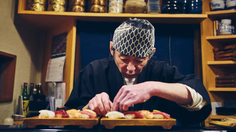 sushi chef nigiri