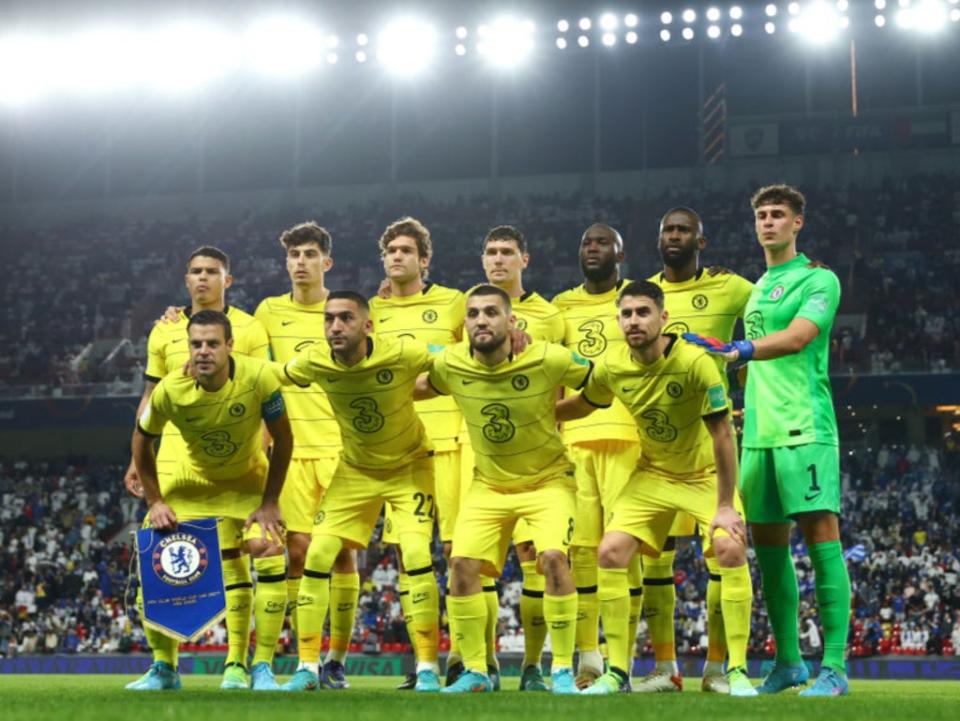 Chelsea players pose for a photo ahead of their Club World Cup semi-final (Getty Images)