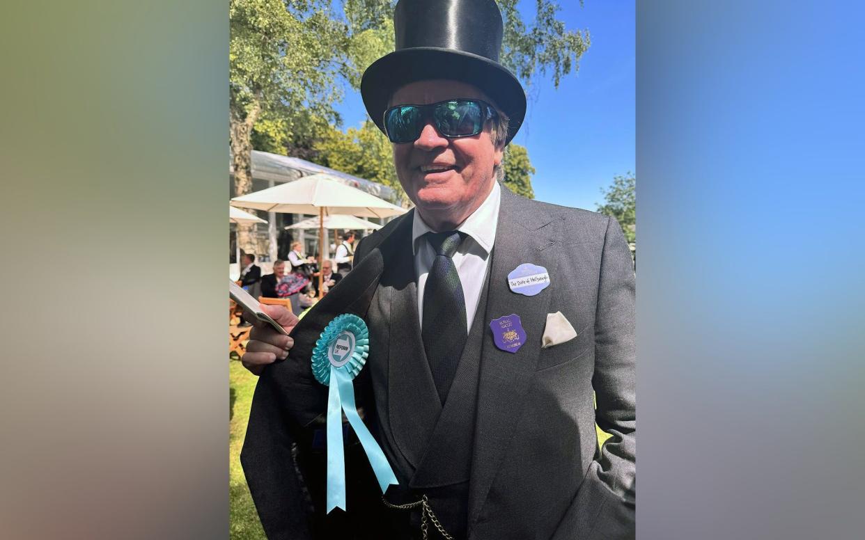 The Duke of Marlborough shows his true colours at Royal Ascot this week