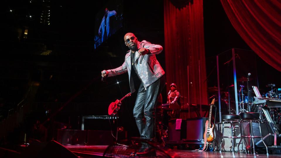 ATLANTA, GA – MARCH 19: Singer Joe performs on stage at Maxwell: The Night Tour at State Farm Arena on March 19, 2022, in Atlanta, Georgia. - Credit: Prince Williams/Wireimage