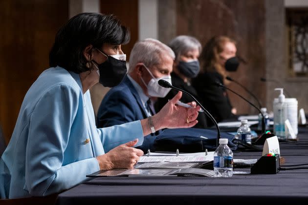 Walensky, testifying with other federal health officials on Jan. 11, has started holding additional media briefings that are separate from those held with the White House. (Photo: Pool via Getty Images)