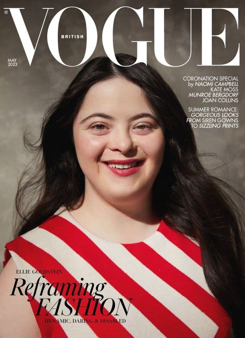 Ellie hizo historia cuando se convirtió en la primera persona con síndrome de Down en salir en la portada de Vogue