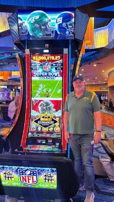 On Monday, May 20, Casey of Vancouver, WA, hit a jackpot for $1.7 million on the NFL-themed slot game, Super Bowl Jackpots, by Aristocrat Gaming in Grand Ronde, Oregon. Celebrating his birthday weekend, Casey, an avid Atlanta Falcons fan, was drawn to Super Bowl Jackpots. Following a $3 bet on the Atlanta Falcons theme, he initially thought he had won $1,700, but was shocked to learn it was in fact the $1.7 million jackpot.