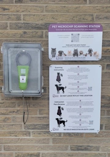 The new microchip scanning station at the Kent County North Campus near Cedar Springs. (Courtesy Kent County Animal Shelter)