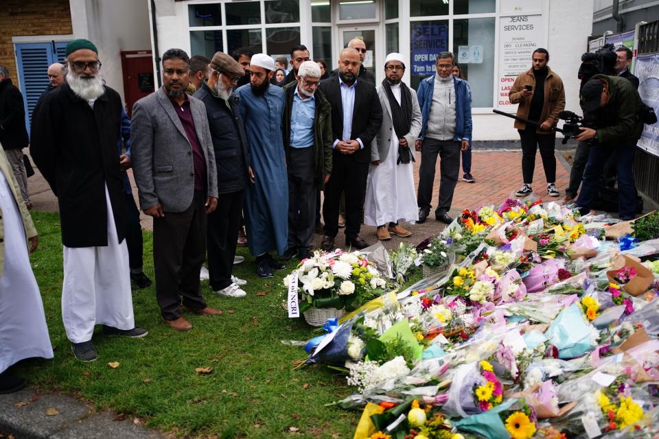 Religious leaders from Southend mosques pay their respects (PA)