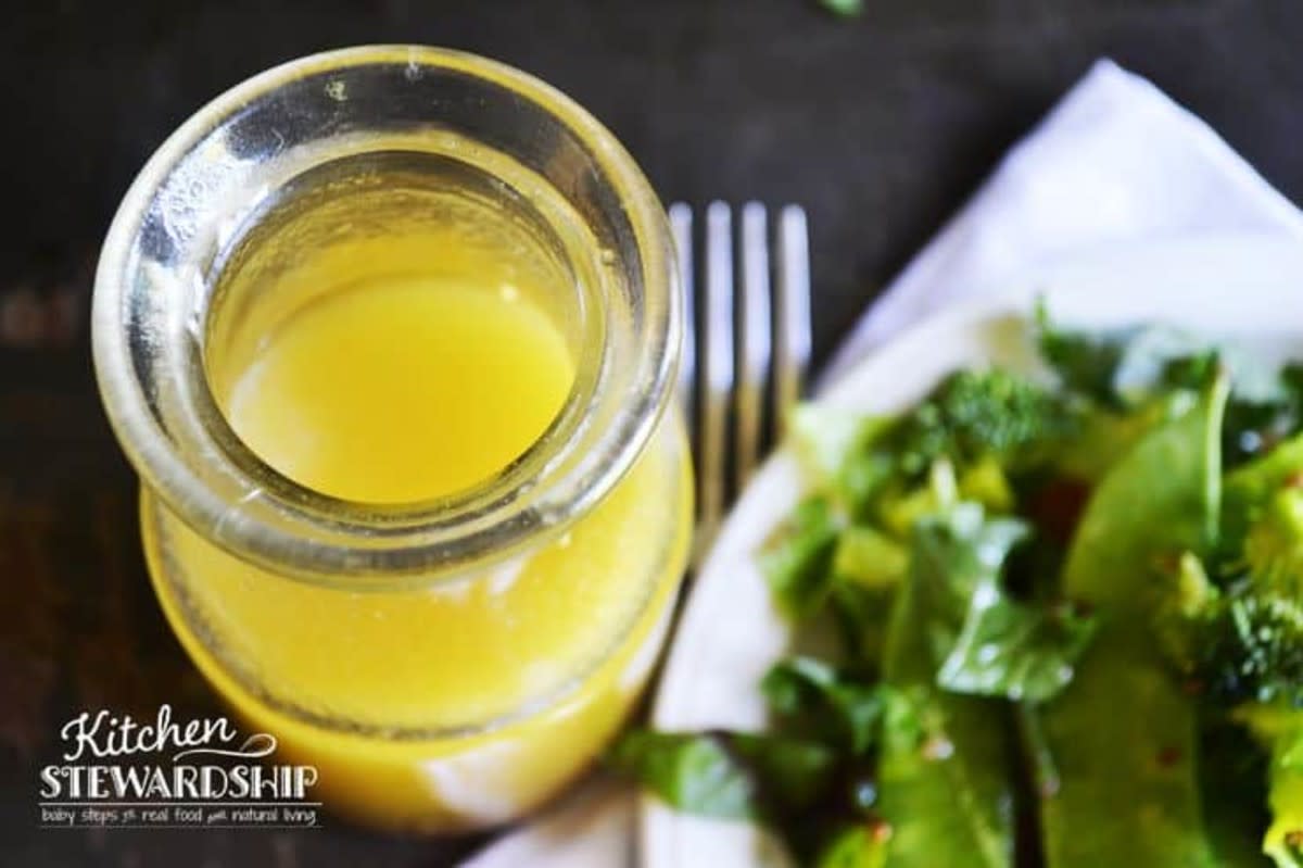 <p>Kitchen Stewardship</p><p>This Asian toasted sesame dressing is bright and refreshing. Pair your salad with a warm bowl of cream of potato soup for an easy weeknight dinner or another entree for a keto approach.</p><p><strong>Get the recipe: <a href="https://www.kitchenstewardship.com/recipe-connection-asian-toasted-sesame-dressing/" rel="nofollow noopener" target="_blank" data-ylk="slk:Asian Toasted Sesame Dressing;elm:context_link;itc:0;sec:content-canvas" class="link rapid-noclick-resp">Asian Toasted Sesame Dressing</a></strong></p>