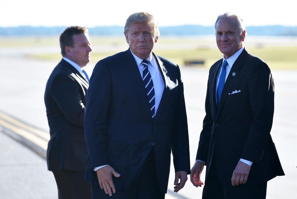Despite tightly embracing President Donald Trump, South Carolina Gov. Henry McMaster will likely be forced into a GOP primary runoff. (Photo: MANDEL NGAN/AFP/Getty Images)