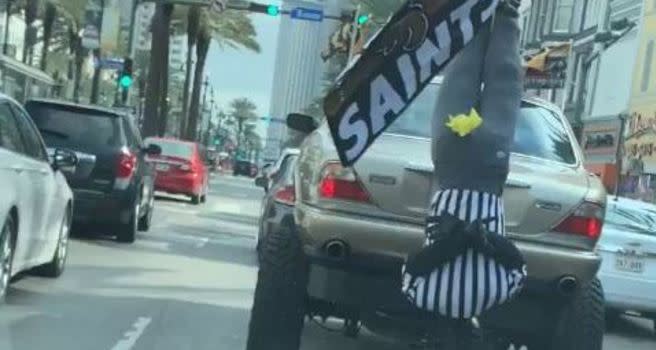 Saints fans, still feeling sting of loss, boycott Super Bowl with New  Orleans flair