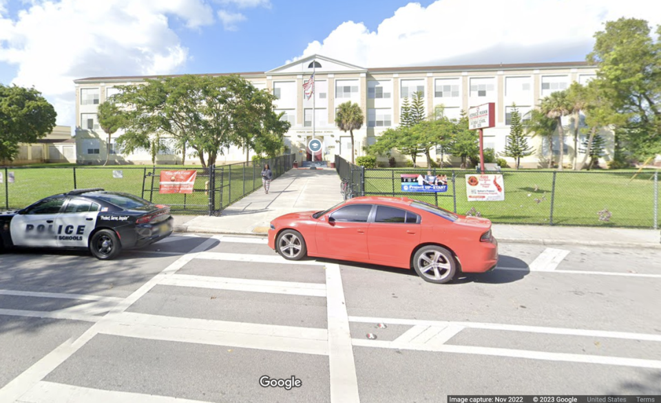 A Horace Mann Middle School teacher is facing charges for molesting a 12-year-old and exposing himself to her, Miami-Dade police said. Google Maps