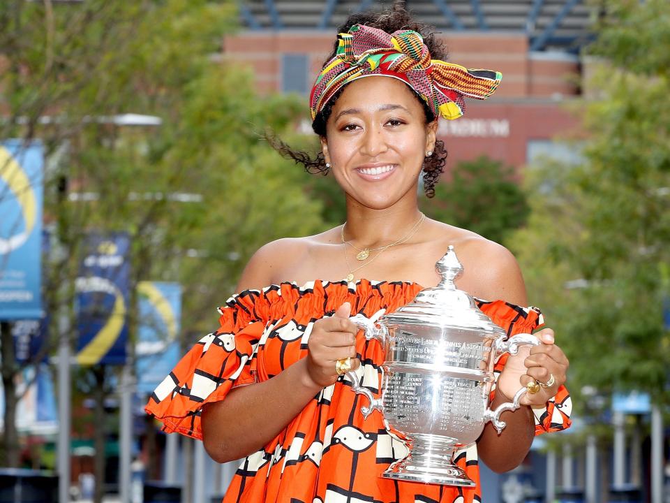Naomi Osaka the morning after winning the Women's Singles Final on Day Fourteen of the 2020 US on September 13, 2020 in New York City.