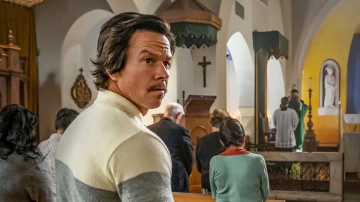 Mark Wahlberg in Father Stu.