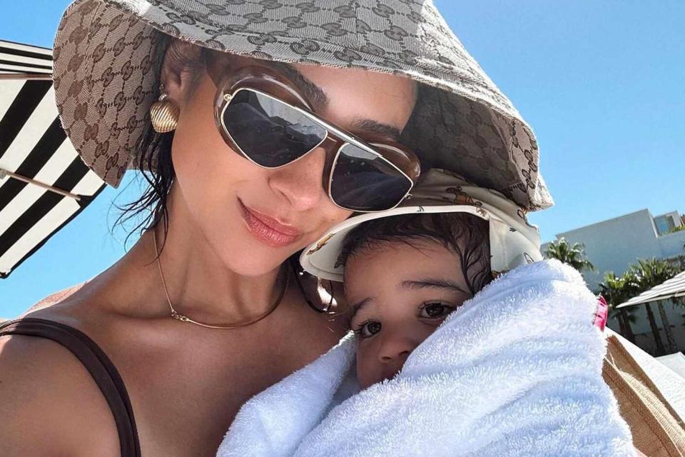 <p>Instagram/shaymitchell</p> Shay Mitchell with her daughter Rome during vacation