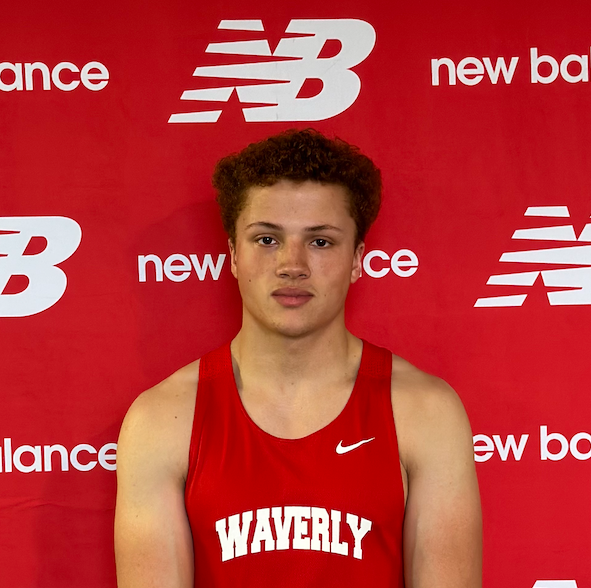 Ralph Johnson of the Waverly boys indoor track & field team.