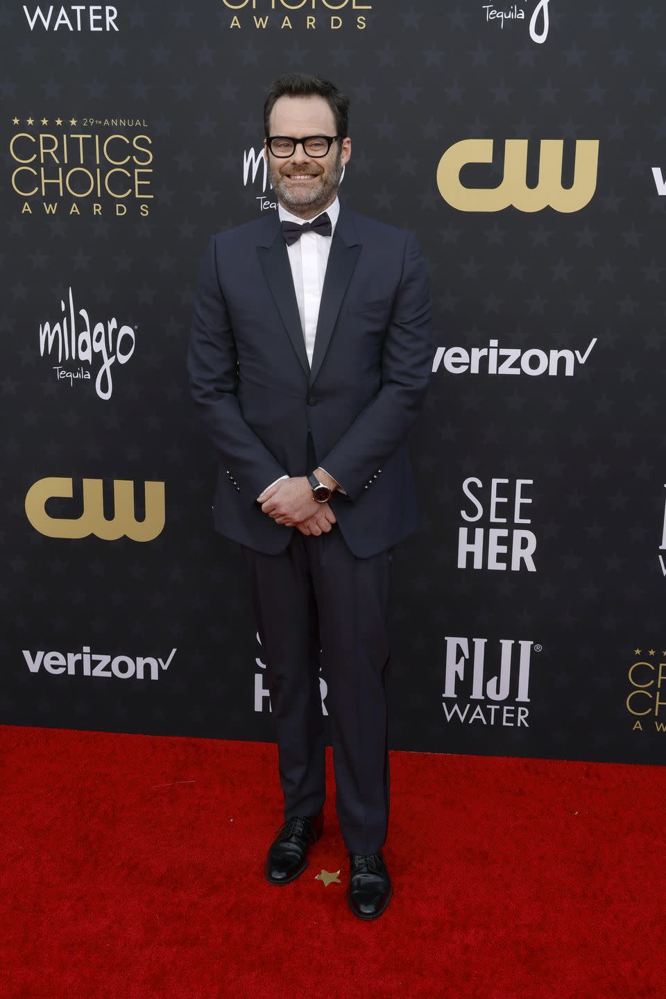 santa monica, california january 14 bill hader attends the 29th annual critics choice awards at barker hangar on january 14, 2024 in santa monica, california photo by frazer harrisongetty images