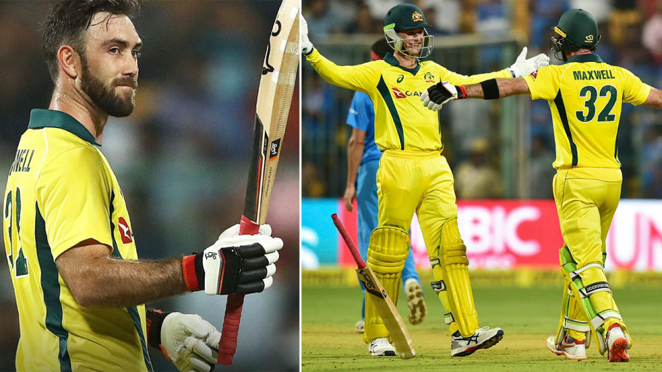 Maxwell and Handscomb. Image: Getty