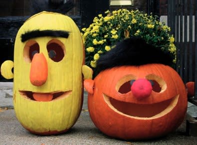 Bert and Ernie Pumpkins