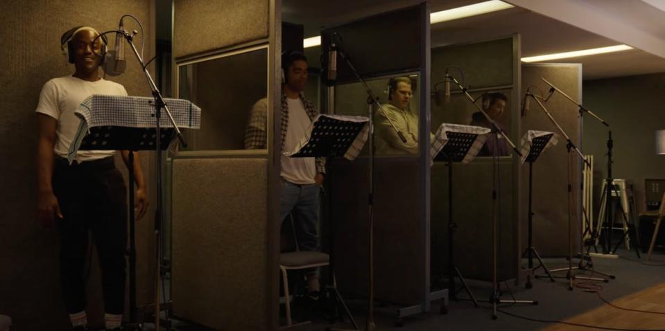 The Kens in the recording studio (Warner Bros)