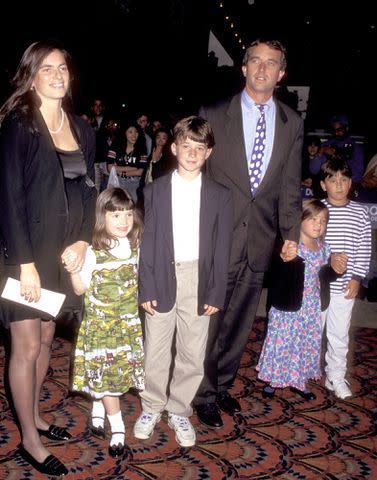 <p>Ron Galella, Ltd./Ron Galella Collection via Getty Images</p> Mary, her husband, and her children