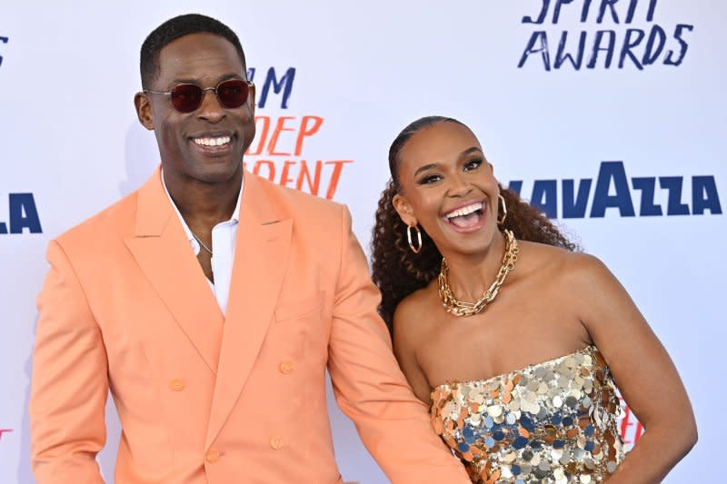 Sterling K. Brown (L) and Ryan Michelle Bathe attend the Film Independent Spirit Awards on Sunday. Photo by Chris Chew/UPI