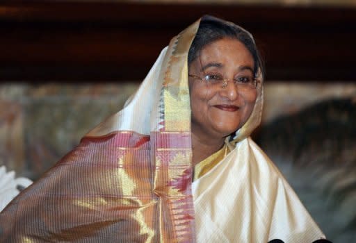 Bangladeshi premier Sheikh Hasina, seen here in 2009, has publicly disparaged the microfinance pioneer after Muhammad Yunus floated the idea of forming a political party in 2007. Yunus has launched a legal battle to overturn an attempt by the government to force him from the celebrated bank he founded in the 1980s