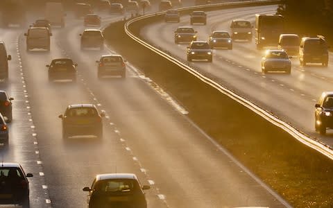 Motorway at dusk