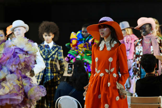 Looks from the Marc Jacobs Spring 2020 collection. Photo: Slaven Vlasic/Getty Images for Marc Jacobs