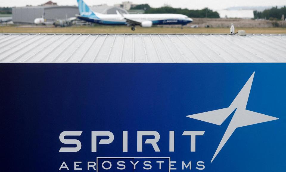 <span>Spirit was spun off from Boeing in 2005 but it still accounts for about 70% of its orders.</span><span>Photograph: Benoît Tessier/Reuters</span>