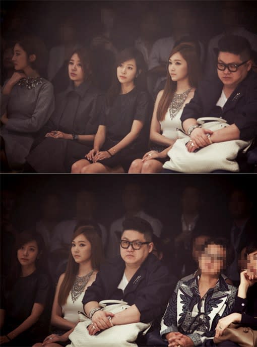 Jessica captured at a fashion show