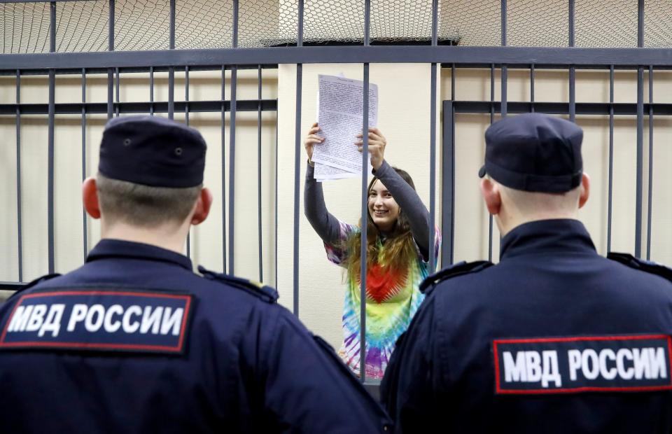 She has been sentenced to seven years (EPA)